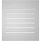 Ekena Millwork Vertical Surface Mount PVC Gable Vent: Functional, w/ 2"W x 2"P Brickmould Sill Frame, 20"W x 22"H GVPVE20X2203SF - alternate 3